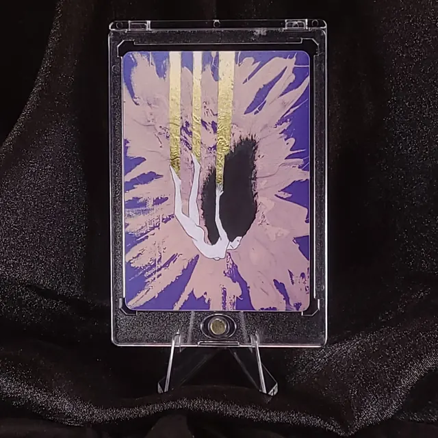 Dreamfall limited edition art card in acrylic display case