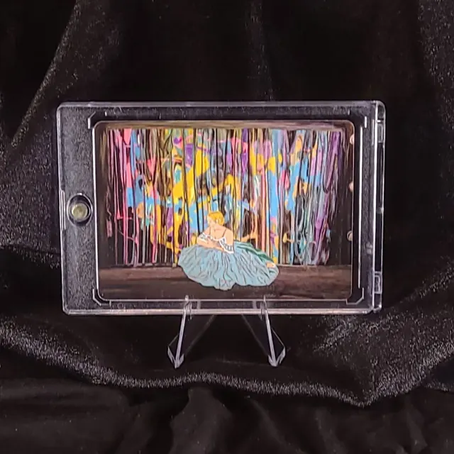 Veritas limited edition art card in acrylic display case